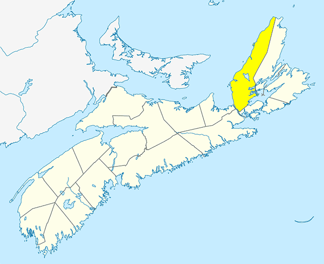 Large Map - Inverness County, Nova Scotia