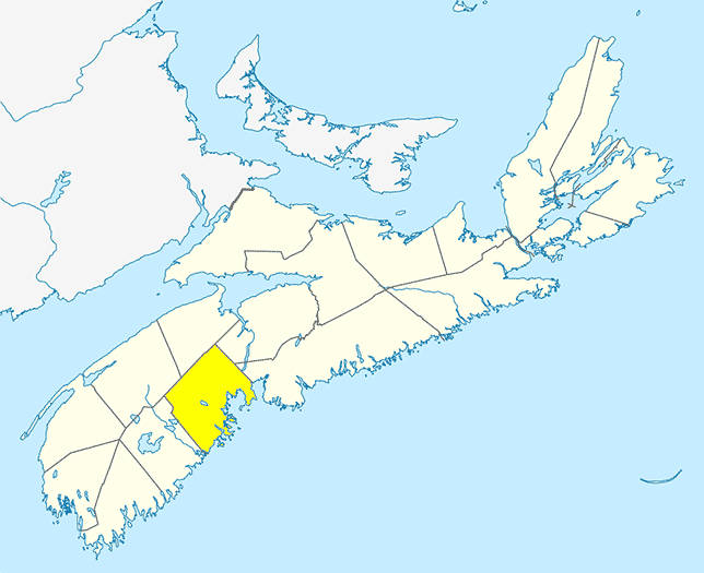 Large Map - Lunenburg County, Nova Scotia