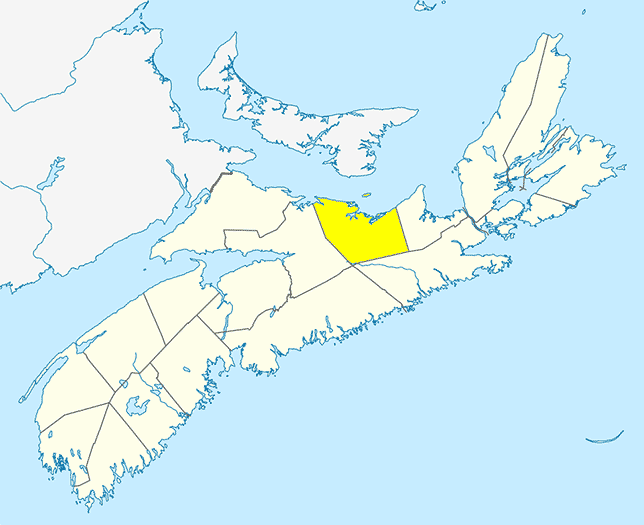 Large Map - Pictou County, Nova Scotia
