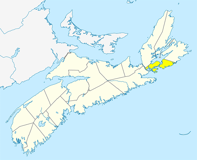 Large Map - Richmond County, Nova Scotia