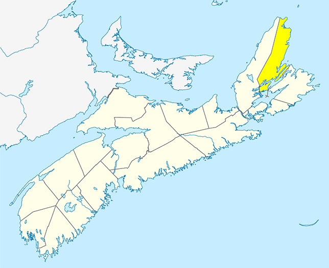 Large Map - Victoria County, Nova Scotia