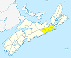 Small Map - Guysborough County, Nova Scotia