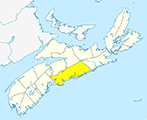 Small Map - Halifax County, Nova Scotia